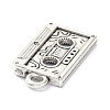 Tibetan Style Alloy Cassette Tape Pendants X-PALLOY-D203-01AS-3