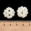 Baking Paint Pearlized Glass Woven Beads HY-JF-4MM-M1-01-3