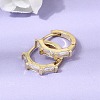 Brass Pave Cubic Zirconia Hoop Earrings EJEW-G471-09G-01-3