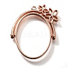 Alloy Open Back Bezel Pendants PALLOY-I223-14RG-1
