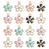 50Pcs 5 Colors Alloy Enamel Pendants ENAM-CJ0002-39-1