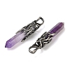 Natural Amethyst Pendants G-H332-10AS-03-2
