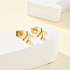 304 Stainless Steel Tiny Airplane Stud Earrings with 316 Stainless Steel Pins for Women EJEW-J043-01G-4