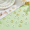 24Pcs 2 Colors 201 Stainless Steel Huggie Hoop Earrings Findings STAS-DC0015-46-4