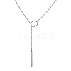 Alloy Ring & Stick Lariat Necklaces for Women WG56D22-02-2