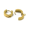 304 Stainless Steel Hoop Earring Findings STAS-A091-02G-2