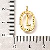 Brass Micro Pave Cubic Zirconia Pendants ZIRC-P123-01G-J02-3