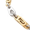 201 Stainless Steel Link Chain Bracelets BJEW-B078-120GP-2