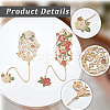 2Pcs 2 Styles Zinc Alloy Enamel Bookmarks AJEW-CP0003-98C-6