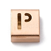 Ion Plating(IP) 304 Stainless Steel Square Slide Charms STAS-L132-24P-RG-1