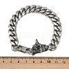 304 Stainless Steel Cuban Chain Bracelets for Men BJEW-I321-01ASP-5