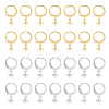 40Pcs 2 Colors 304 Stainless Steel Leverback Earring Findings STAS-UN0046-30-1
