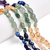 Chakra Theme Natural Amethyst & Topaz Jade & Red Agate & Quartz Crystal & Strawberry Quartz & Lapis Lazuli & Green Aventurine Beads Strands G-N344-07-4