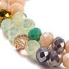 Glass Beads Strands EGLA-A034-M4mm-17-4