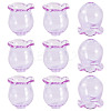10Pcs Glass Bead Caps for Wind Chimes Making GLAA-BY0001-05G-3