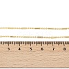 Brass Ball and Column Link Chains Necklace for Women NJEW-P265-22G-4