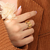 304 Stainless Steel Oval Link Chain Finger Rings FS-WG7F0BE-01-1