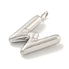 Non-Tarnish 304 Stainless Steel Pendants STAS-C102-15P-W-2