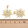 Brass Cubic Zirconia Pendants KK-L251-33G-3