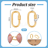 2Pcs 925 Sterling Silver Locking Carabiner Clasps STER-PH0003-94-2