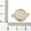 Rack Plating Brass Saint Benedict Medal Connector Charms KK-Z067-08G-01-3