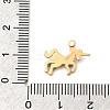 304 Stainless Steel Enamel Pendants STAS-P431-20G-3