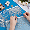 1.8 Yards Glass Beads Fringe Tassel Lace Trim Ribbon OCOR-OC0001-70C-3