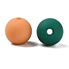 Rubberized Style Imitated Silicone Acrylic Beads MACR-T048-01C-01-2