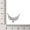 Brass Micro Pave Clear Cubic Zirconia Pendants KK-M275-17P-3