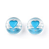 Transparent Acrylic Enamel Beads MACR-N008-60A-2