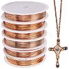 6 Rolls 6 Size Copper Jewelry Wire CWIR-SC0001-03A-1