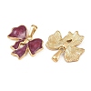 304 Stainless Steel Enamel Pendants STAS-P438-11G-2
