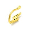 Clear Cubic Zirconia Lightning Bolt Clip on Nose Rings LS-AJEW-F059-06G-2