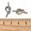 304 Stainless Steel Knot Links Connector Charms STAS-K290-02MC-3