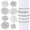 8 Sets 8 Styles CCB Plastic Beads Sets CCB-PH0001-30-1