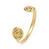 304 Stainless Steel Cuff Bangles for Women BJEW-C114-01G-5