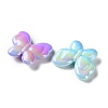UV Plating Opaque Acrylic Beads MACR-L010-04-2