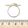 304 Stainless Steel Adjustable Finger Rings for Women RJEW-K298-01GP-5