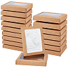 Foldable Kraft Paper Candy Boxes with Visible Window CON-WH0123-22-1