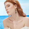 100Pcs 5 Colors Light Gold Plated Alloy Enamel Pendants ENAM-AR0001-73-6