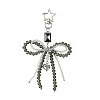 Alloy Glass Chip Pendant Decoration HJEW-FZ00038-1