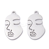 Non-Tarnish 304 Stainless Steel Pendants STAS-P276-01D-P-1