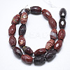 Natural Red Rainbow Jasper Beads Strands G-S357-A02-2