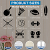 1 Set PET Hollow Out Drawing Painting Stencils DIY-MA0005-49B-4