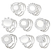 304 Stainless Steel Cuff Ring Findings FIND-UN0003-47C-1