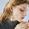 54Pcs 7 Styles Brass Hoop Earring Findings KK-BC0013-33G-5