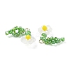 Glass Beaded Pendants GLAA-C028-07F-3