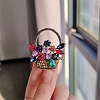 Flower Basket Antique Golden Alloy Rhinestone Brooches PW-WG6DF7D-01-2