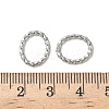 304 Stainless Steel Twisted Linking Rings STAS-L300-006C-P-3