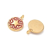 304 Stainless Steel Enamel Pendants STAS-Q119-11G-03-2